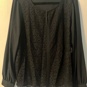 BRAND NEW Coldwater Creek Black Blouse